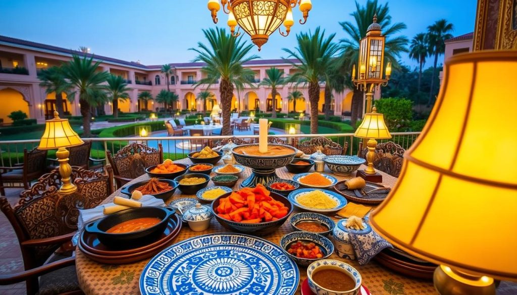 Moroccan cuisine at Riu Tikida Palace